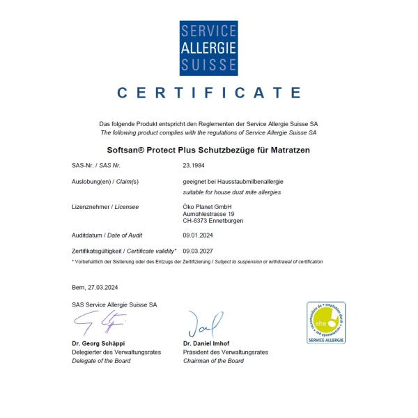 Softsan® Anti Milben Encasing für Boxspring Matratzen | Schutzbezug für Allergiker