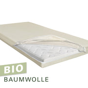 Softsan® Encasing für Boxspring Topper aus Bio Baumwolle | Schutzbezug für Allergiker - Softsan