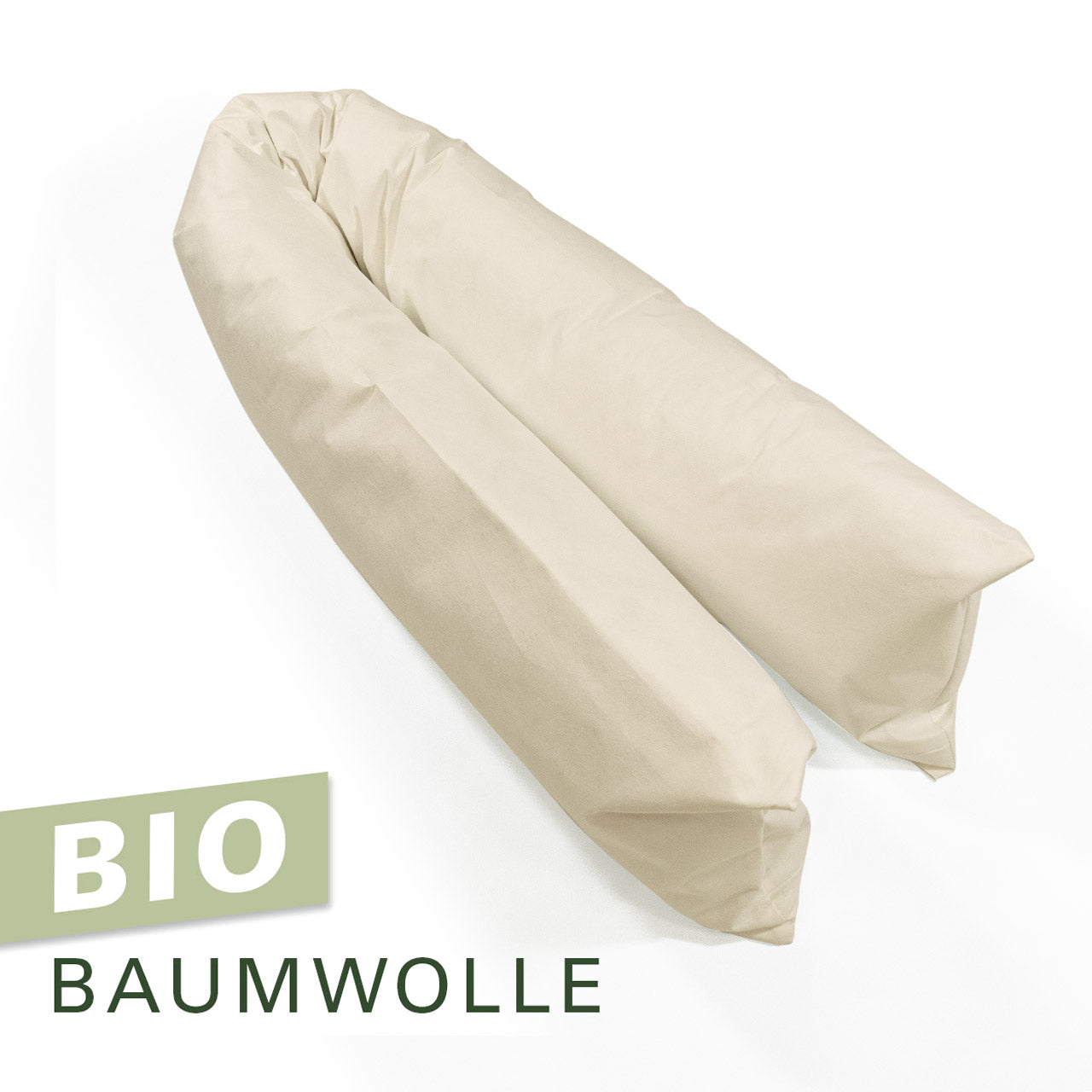 Softsan® Encasing für Seitenschläferkissen aus Bio Baumwolle | Schutzbezug für Allergiker - Softsan