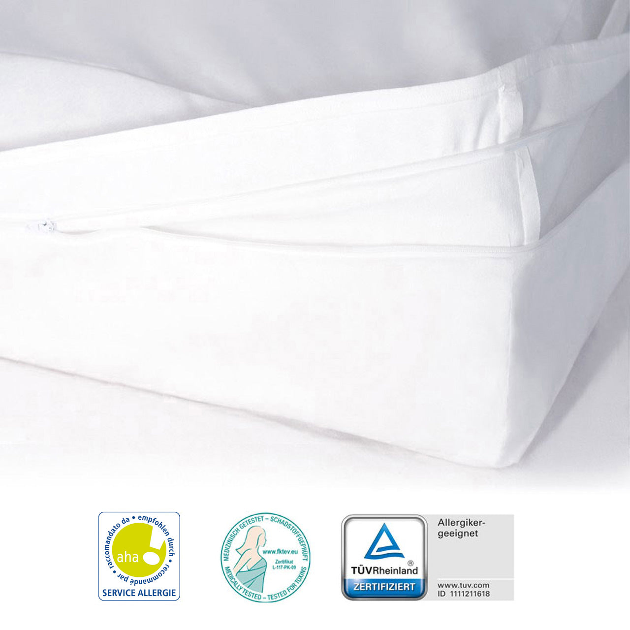 Softsan® Anti Milben Encasing für Boxspring Topper | Schutzbezug für Allergiker